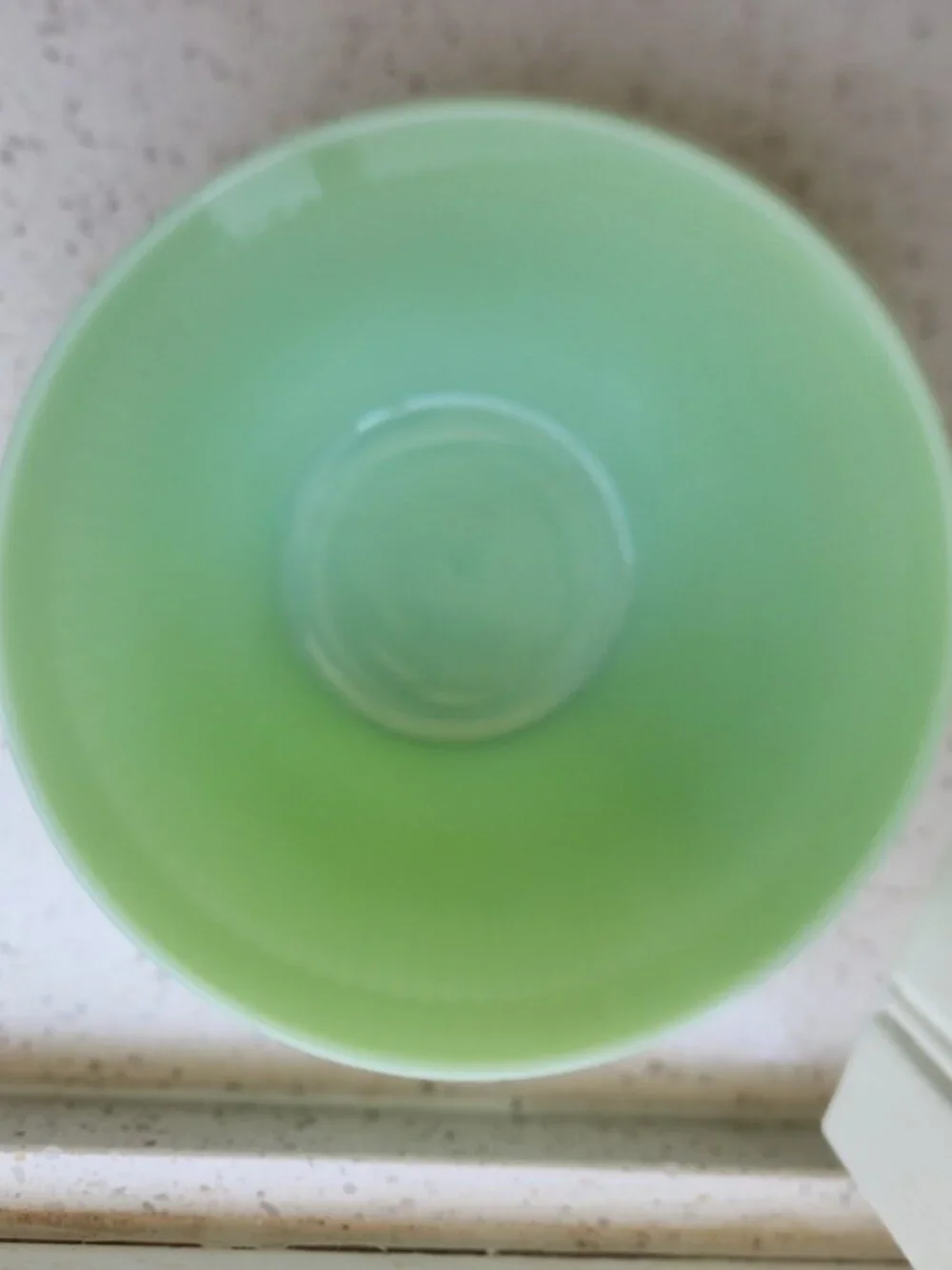 Vintage Jadeite Jadite Fire King Jane Ray Ribbed Mixing Bowl Green Glass 7.5
